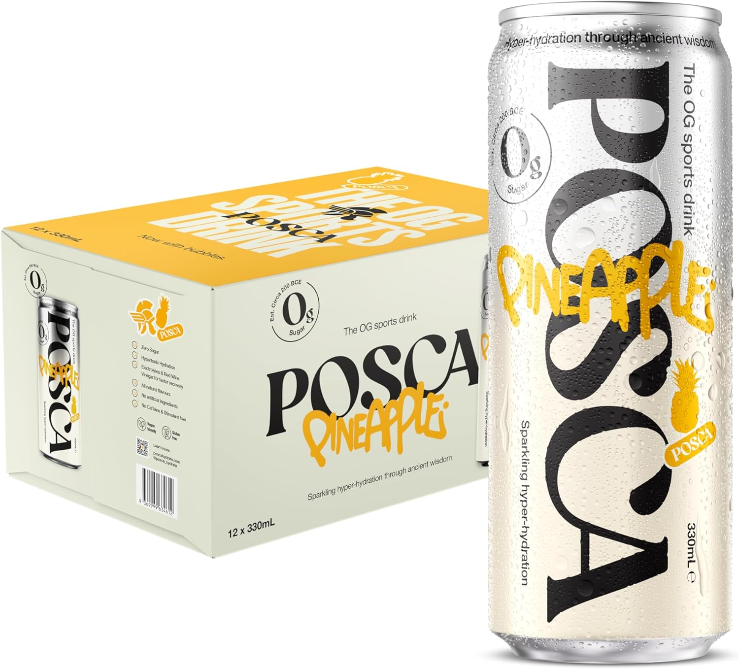 Posca Hydrate Pineapple 12 X 330Ml image number 3