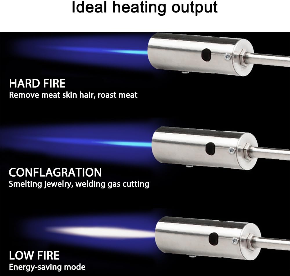 Weed Burner Torch Gas 80Cm Killer Grass Shrub Gas Fire Lighter Flame Gun Kit image number 2