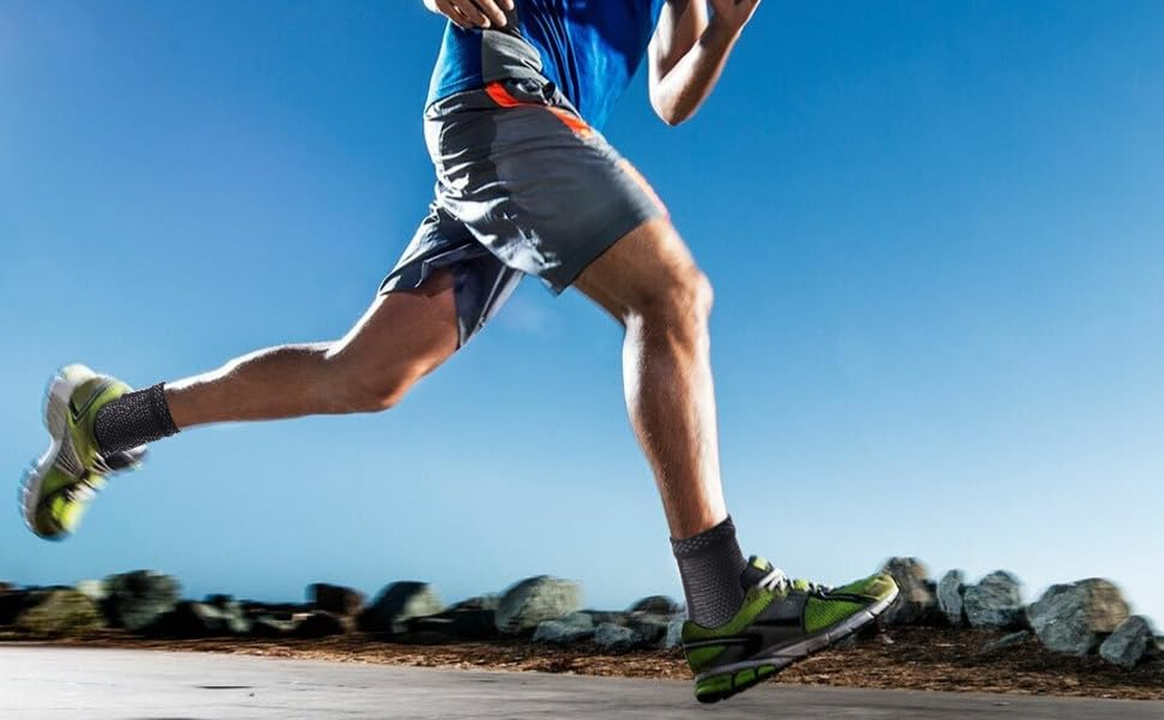 Plantar Fasciitis Socks,H HOME-MART 2 Pack Ankle Brace Socks Compression Sleeve | Injury Recovery, Joint Pain | Ankle Support |Achilles Tendon Support, Plantar Fasciitis Foot Sock with Arch Support image number 4