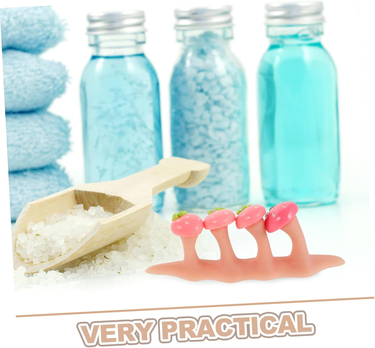 2Sets Toe Separators Silicone Spreaders for Pedicure Nail Tools Strawberry Beads Decor for Salon Home Use image number 6