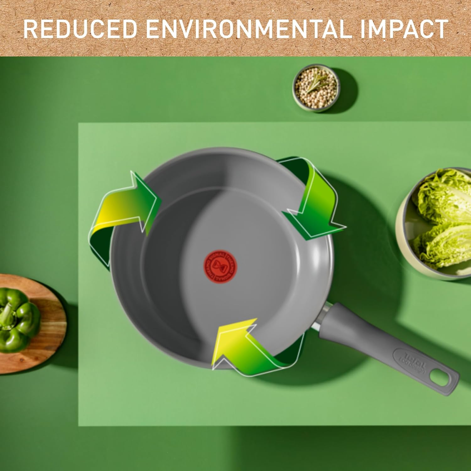 Tefal Revive Ceramic Induction Non-Stick Wok 28Cm image number 3