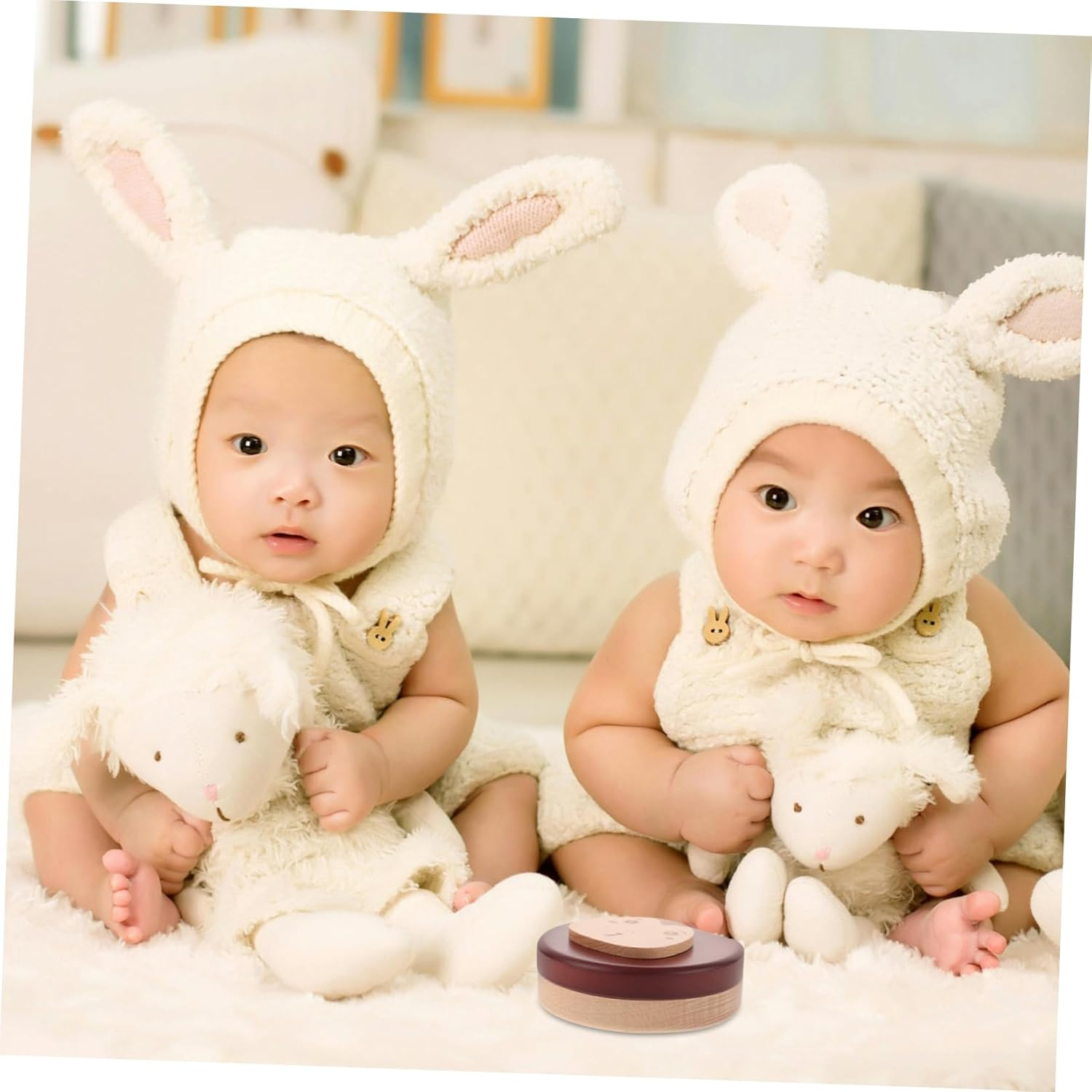 Kisangel Boys Haircut and Milk Tooth Keepsake Box Wooden Storage Labels for Milestones image number 2