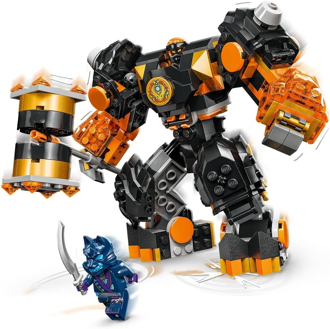 LEGO NINJAGO Cole&rsquo;S Elemental Earth Mech Set, Collectible Ninja Toy for 7 plus Year Old Boys and Girls, Action Figure with Cole Minifigure, Kids Toy Treat for Dragons Rising Fans 71806 image number 2