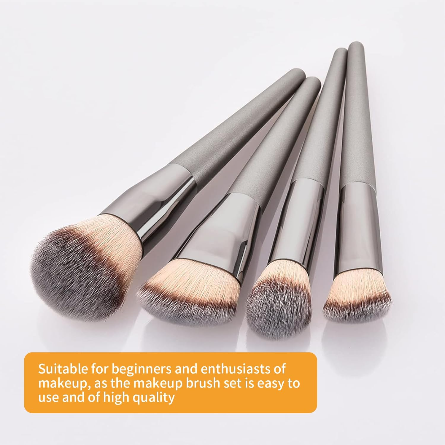 10Pcs Professional Travel Makeup Brushes Set, Foundation, Eyeshadow, Blush, Contour Concealer Brush for Face and Eye Make up Brushes image number 1