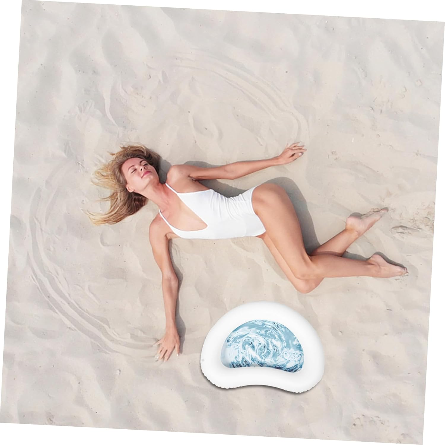 Inflatable Spa Footbath Foot Soaking Bath Water Basin for Foot Pool Foot Bath Foot Soaking Basin Portable Foot Bath for Pool Entry Portable Body Washing Basin Foot Soaker Tub PVC image number 2