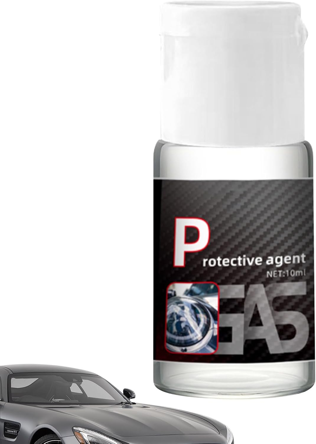 Huayeex Car Headlight Cleaner, Car Headlight Repair Fluid 10Ml, Cleaning Supplies Long-Lasting Protectant for Restoration Motorcycle Daily Care Safe Driving Vehicle image number 2