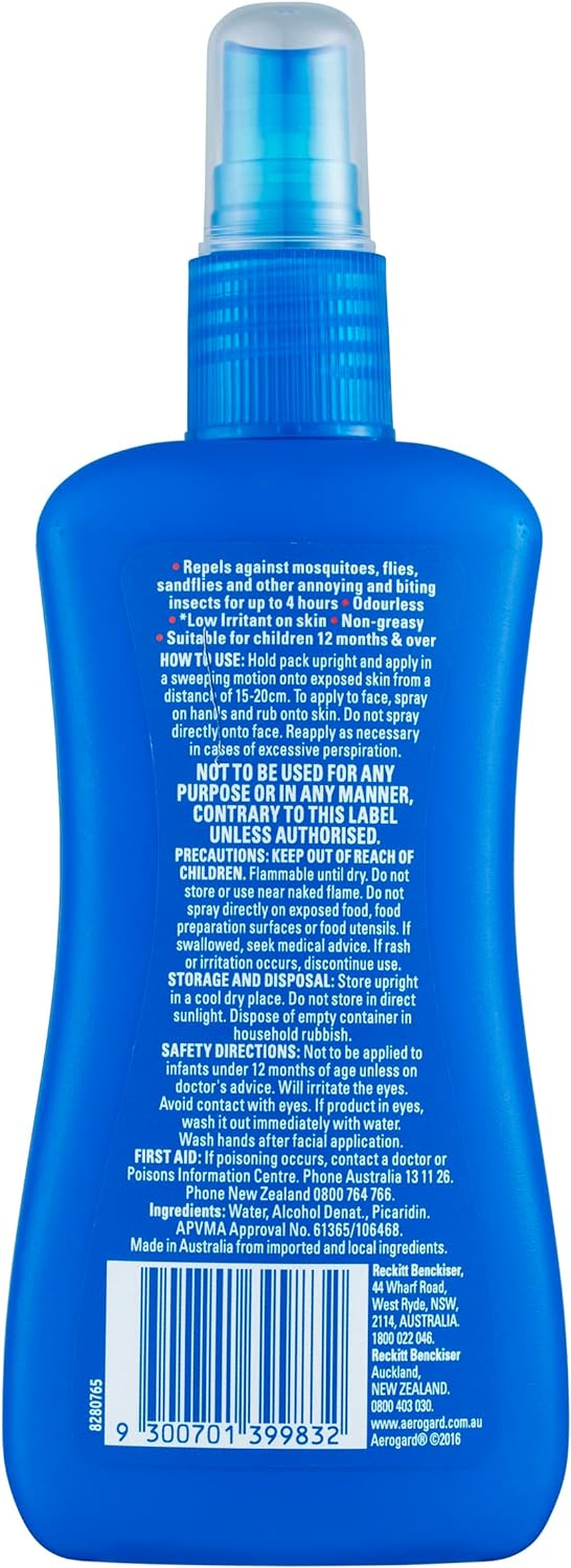 Aerogard Odourless Insect Repellent Pump, 250Ml image number 5
