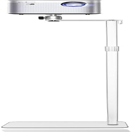 2-Be-Best Projector Mount Stand Upgraded Large Ball Head Projector Floor Stand Adjustable Height 36-63In / 92-162Cm Universal Projector Stand for Bed Sofa Compatible with HAPPRUN Anker XGIMI White