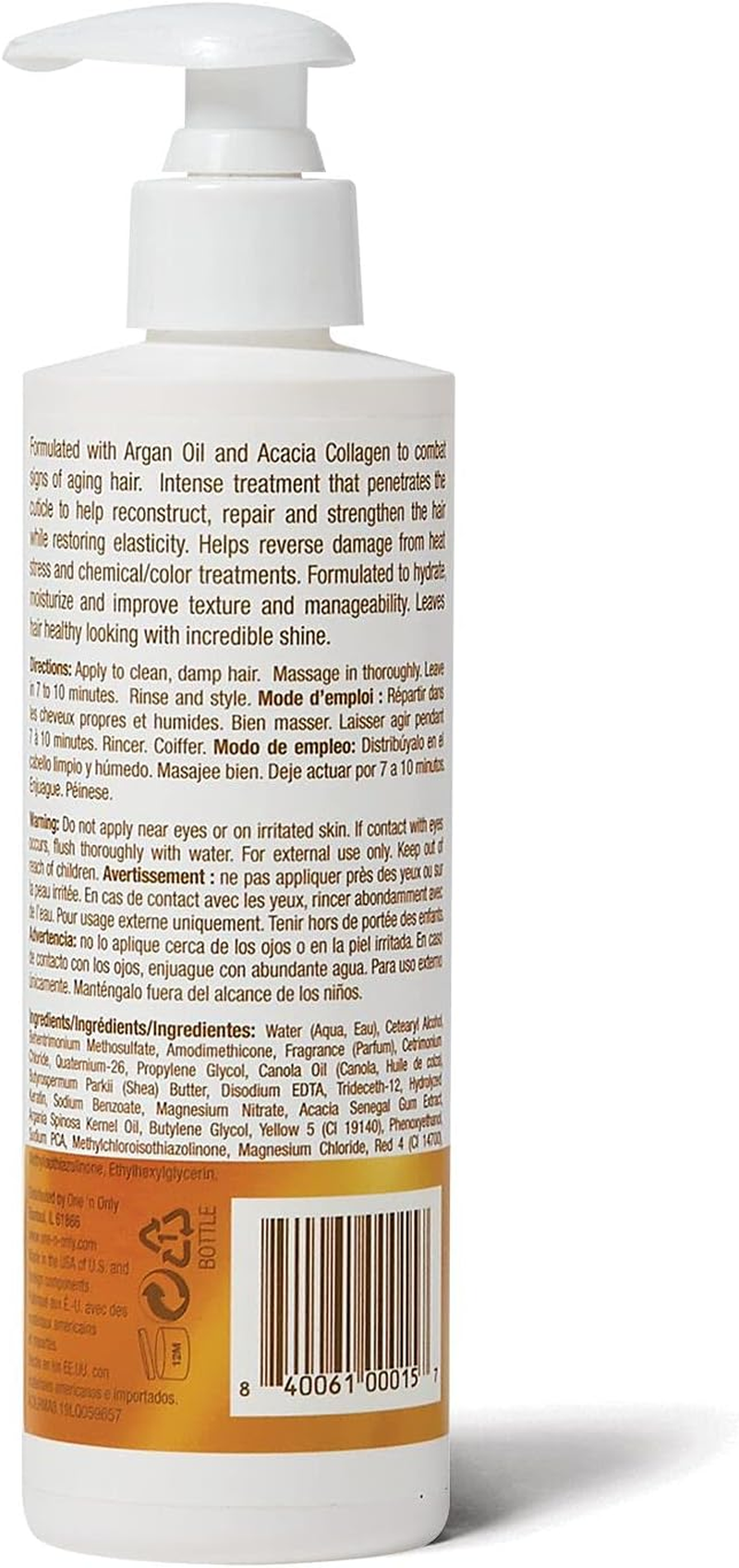 (250Ml) - One 'N Only Argan Oil Restorative Mask image number 2