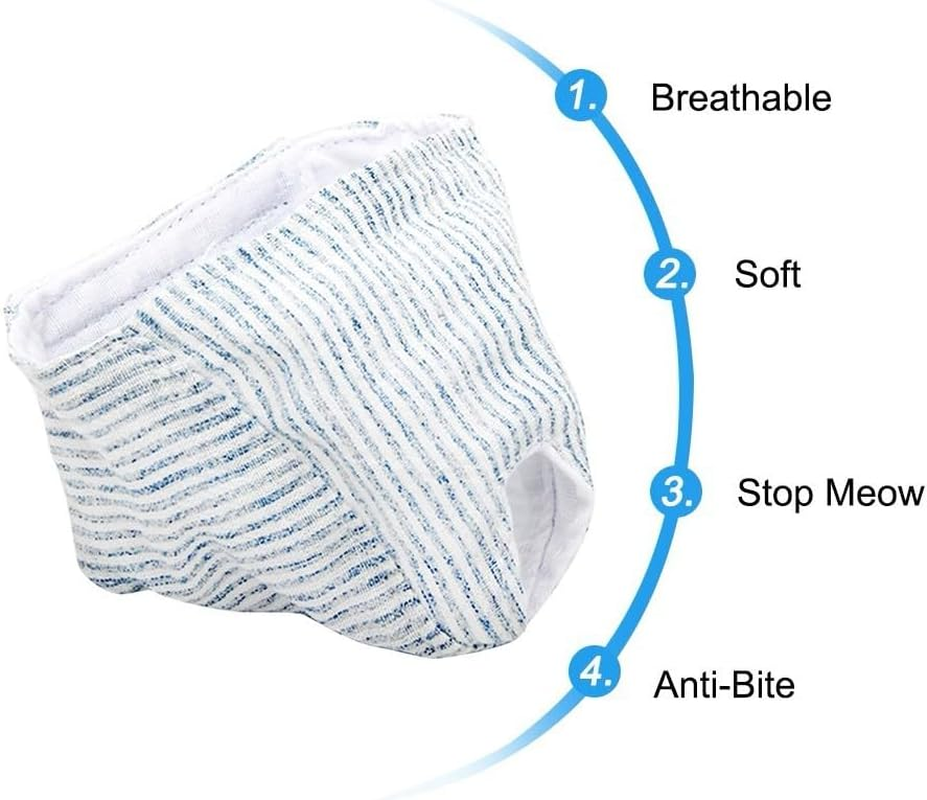 Mioyoow Cat Muzzles, Breathable Pet Cat Masks, Muzzle, anti Bite, anti MIAU Cat Retention Bags for Grooming Nails image number 4