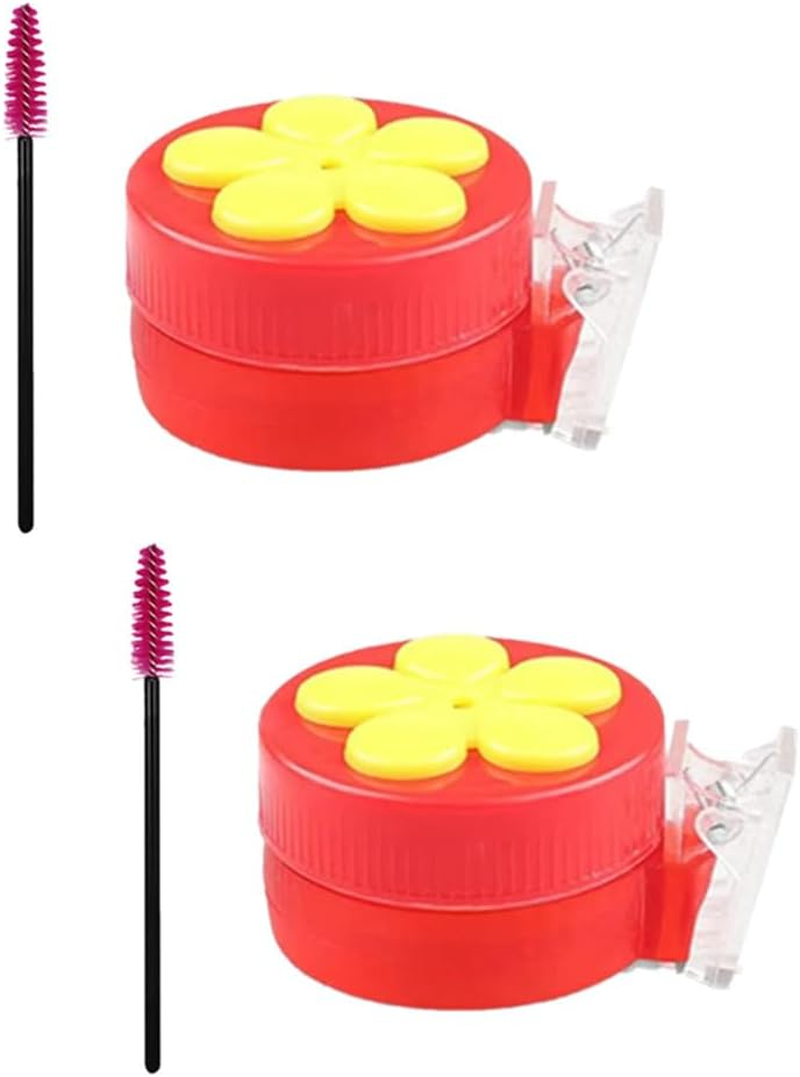 Handheld Hummingbird Feeders with Clips,Granmagazz 2Pcs Mini Handheld Window Feeder, Hand Hummingbird Feeders, Hummingbird Feeder Handheld with Cleaning Brush for Outdoor Supplies