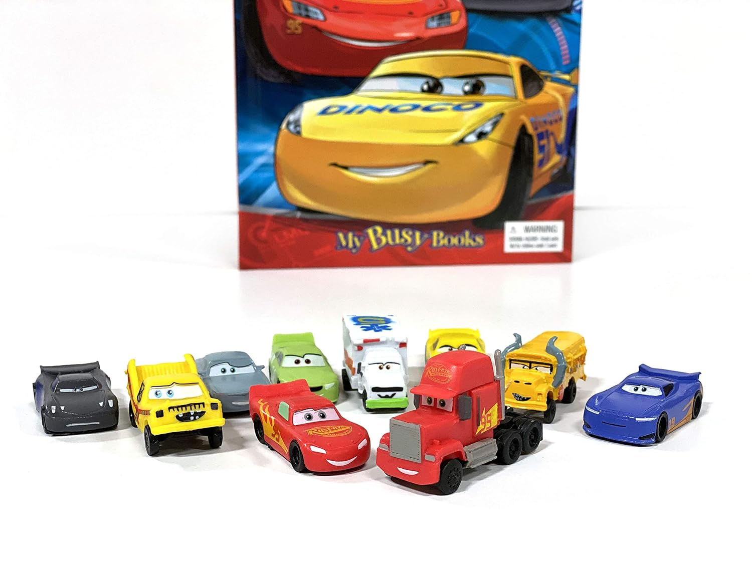 Cars 3: My Busy Books: with Storybook, 10 Figurines and a Playmat