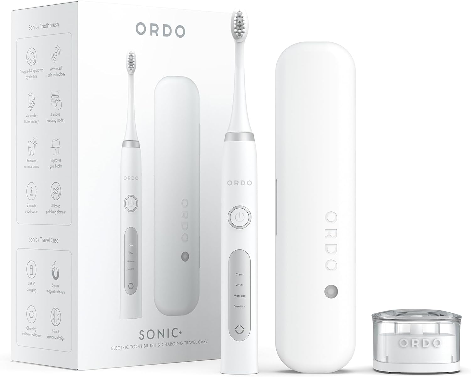 Ordo Sonic+ Travel Case for Toothbrush and Charger "Bundle Pack" - Mint Green