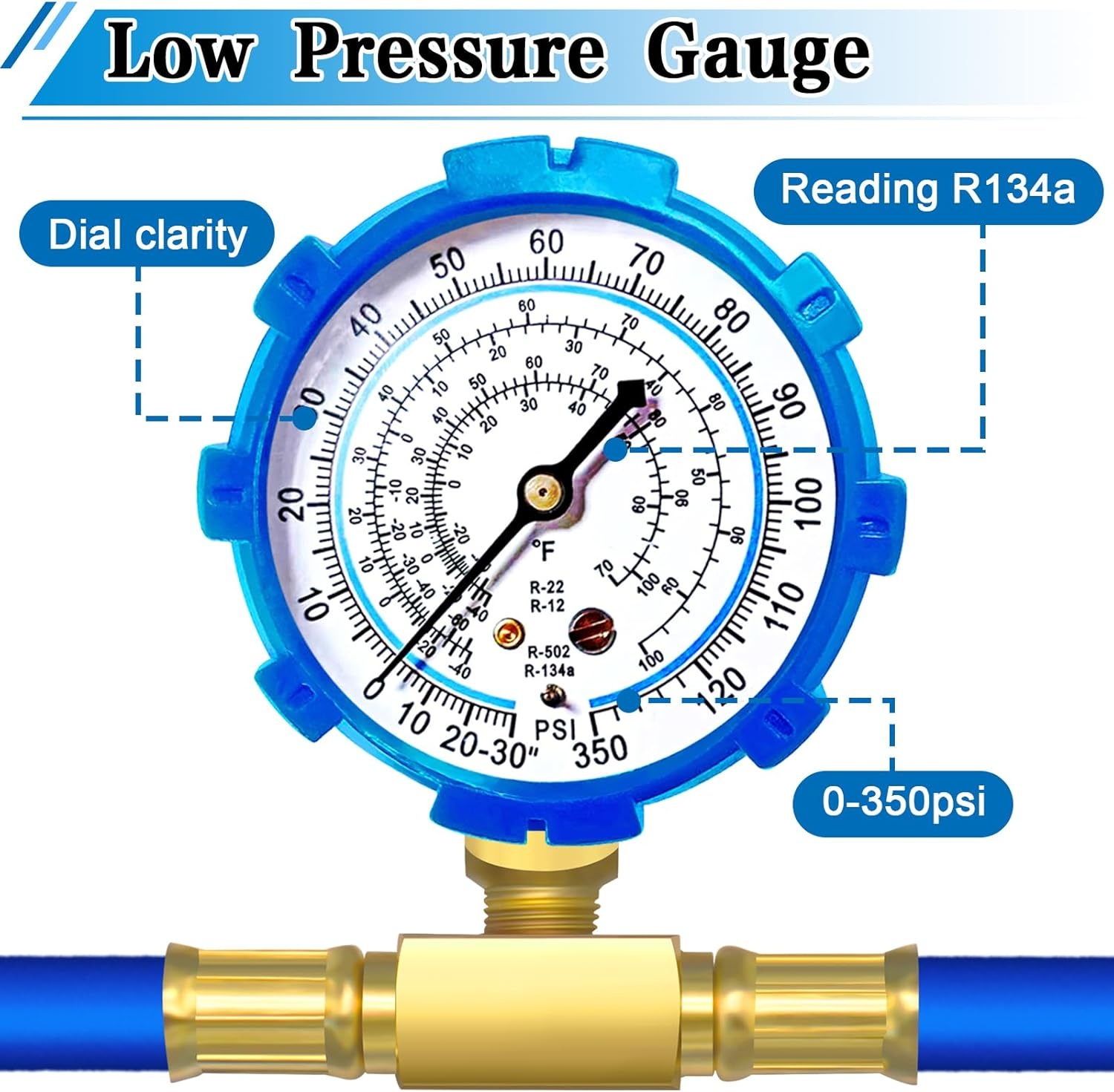 Boltigen R134A Refrigerant Recharge Kit, Refrigerator Freon Recharge Kit, Fridge Recharge Kit, Car AC Recharge Kit, for Auto/Home R134A Refrigerant System image number 6
