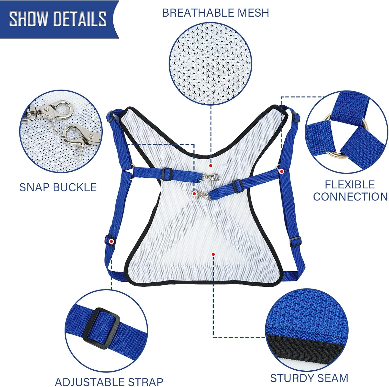 Fishing Shoulder Back Harness, Adjustable Sea Fishing Rod Holder Vest, Boat Fish Fighting Belt Harness for Fishing Big Fish image number 4