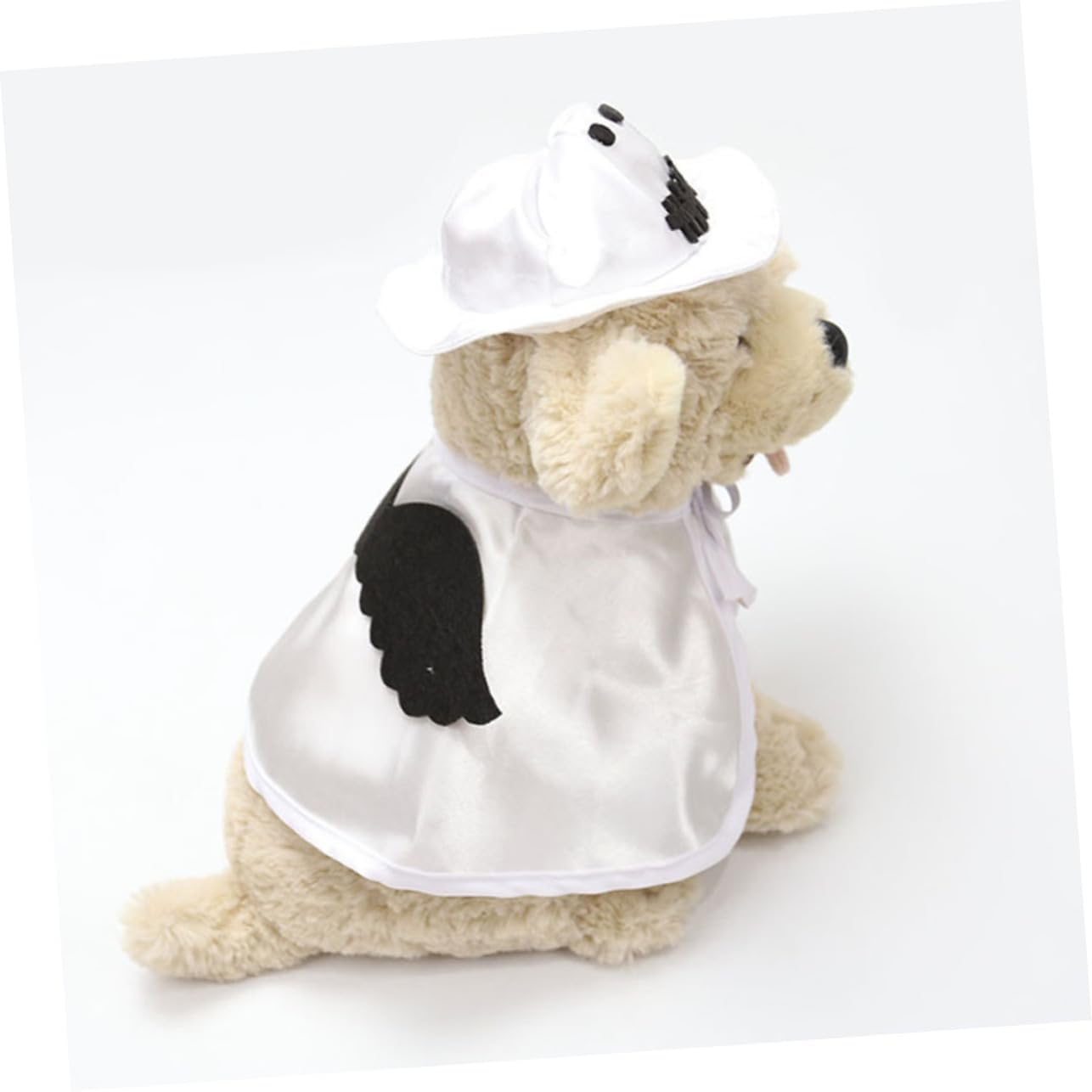 SUPVOX Pet Halloween Costume Cat Dog Cape Hat for Halloween Party Dress up Faux Fur Prop image number 3