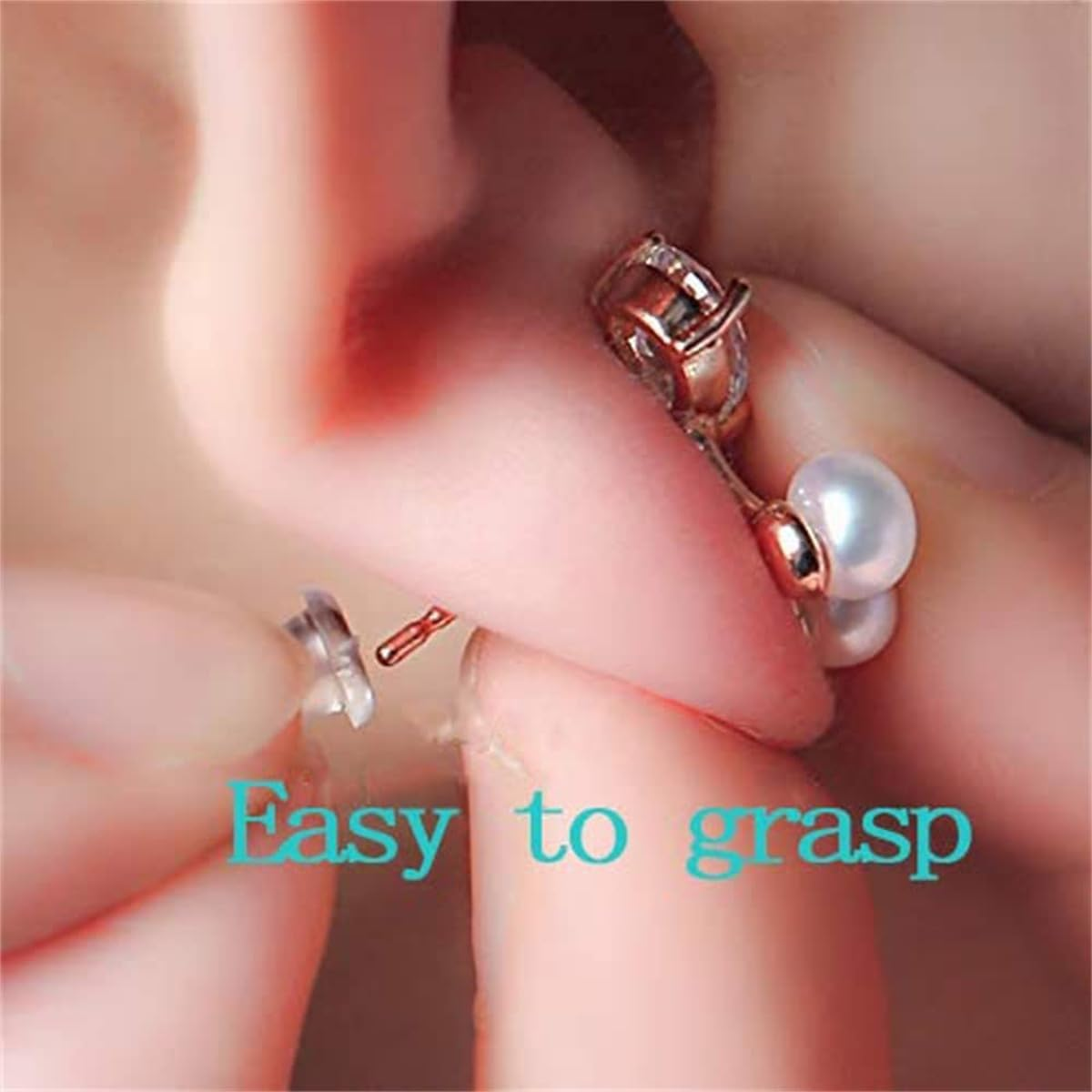 Mumoo Bear Silicone Earring Backs Earring Backings 1200 Pcs Soft Clear Ear Safety Back Pads Backstops Clutch Stopper Replacement for Fish Hook Earring Studs Hoops, Diameter 4Mm image number 6