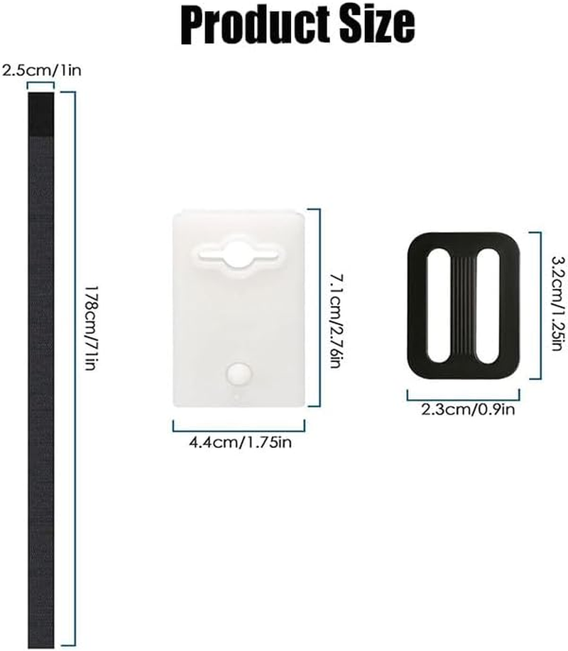 24Pcs Pool Solar Cover Reel Straps Solar Blanket Straps Kit,Pool Solar Blanket Straps Kit for In-Ground Pools Heavy Duty Reel Attachment Straps,Universal Blanket Cover Straps image number 6