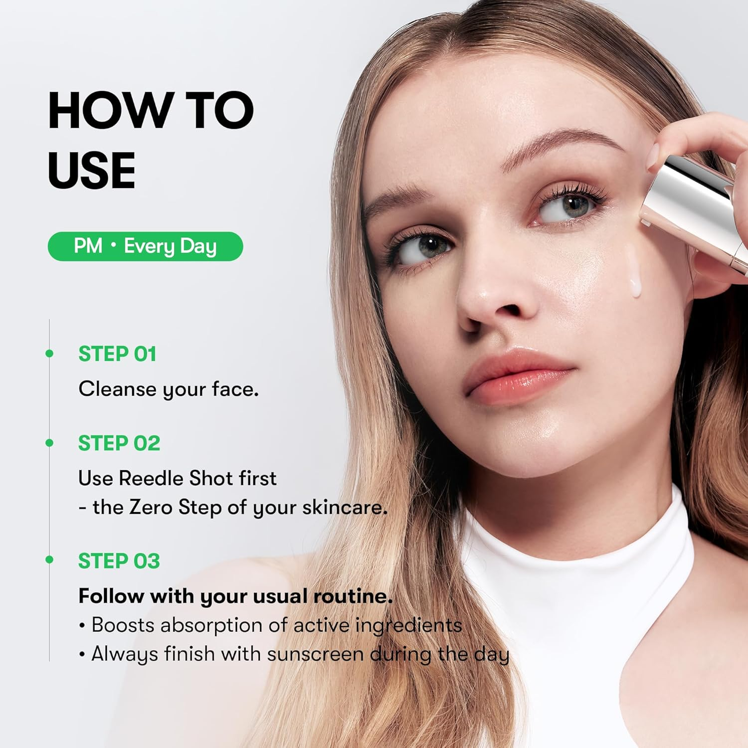 VT COSMETICS CICA Reedle Shot 100, Daily Night Exosome, CICA Reedle Shot Serum with Hyaluronic Acid & Propolis &ndash; for Smooth, Radiant-Looking Skin1.69Fl Oz (50Ml) image number 1