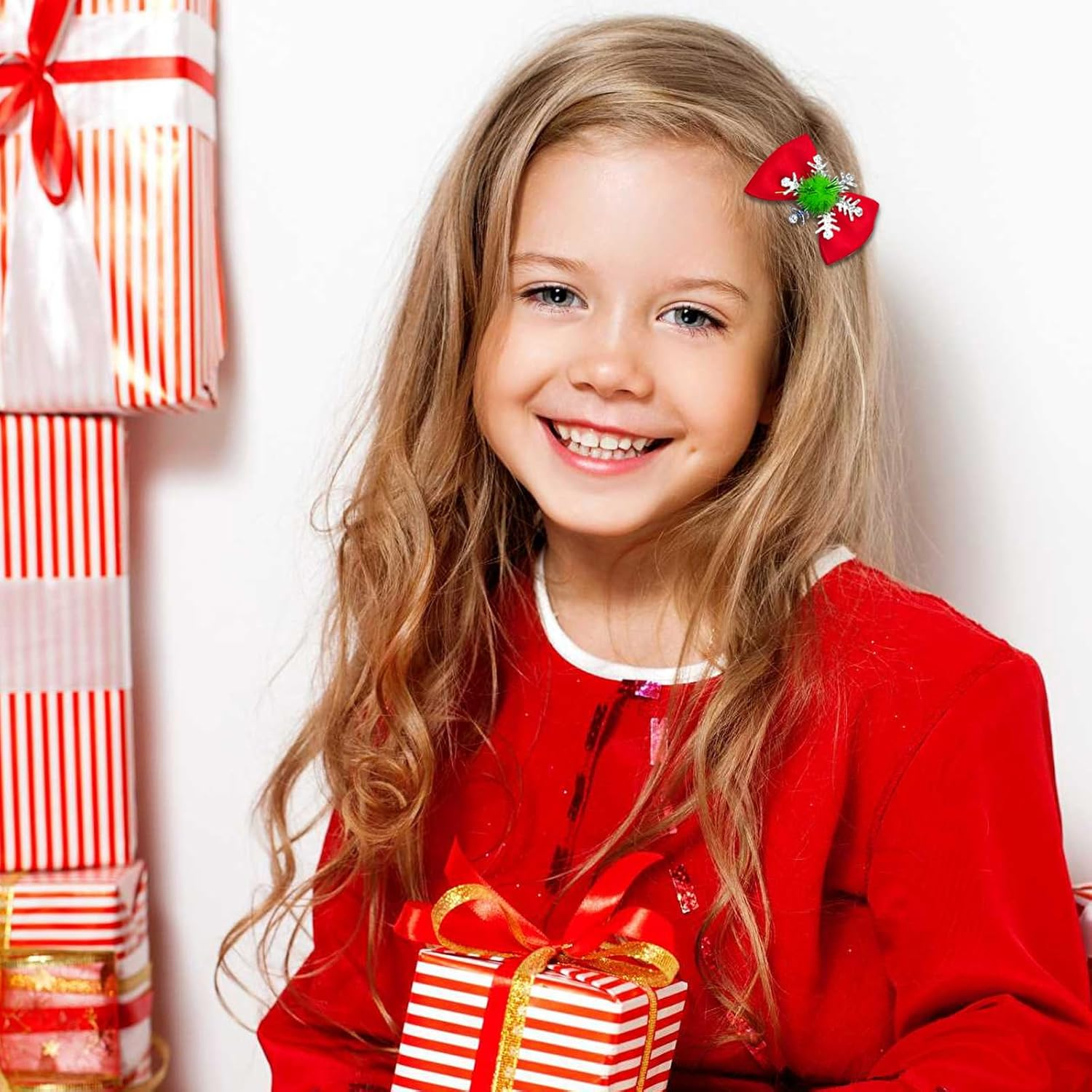 FOSDICK Pack of 15 Christmas Hair Clips Christmas Cartoon Hair Clip Christmas Hair Accessories Christmas Hair Accessories Christmas Hair Clips Gifts for Girls Children