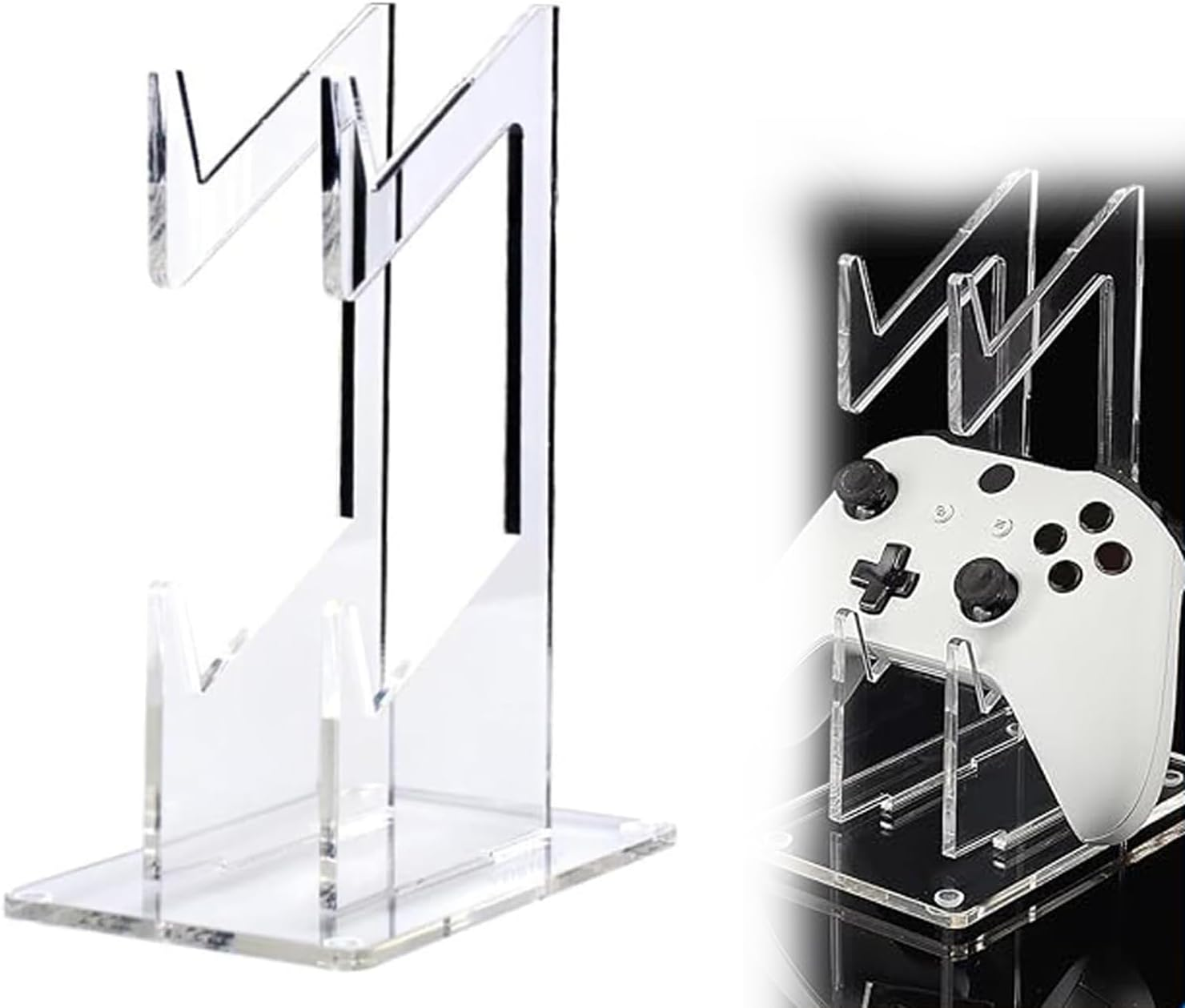 WEZCHUGHAOL Universal Dual Controller Holder for PS4, PS5, Xbox ONE, Switch - Stand and Desk Organizer