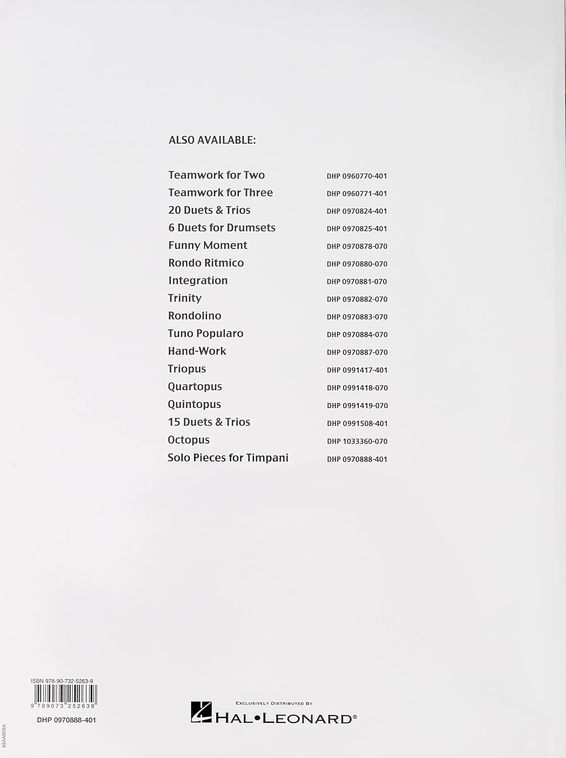 De Haske Publications Solo Pieces for Timpani Music Book image number 4