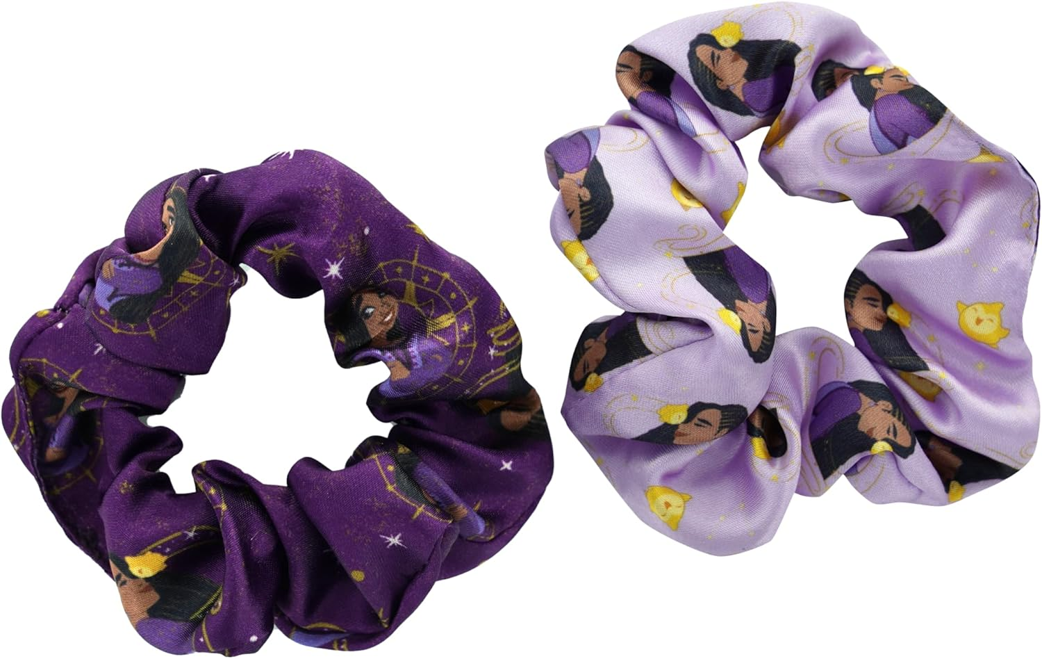 Disney Wish 2 Pack Princess Hair Scrunchies No Break Hair Scrunchies Official Product Disney image number 2