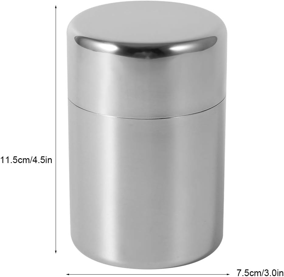Stainless Steel Tea Tins, for Coffee and Loose Tea Storage, Sugar, Flour, Nuts, Seeds, Herbs(S) image number 5