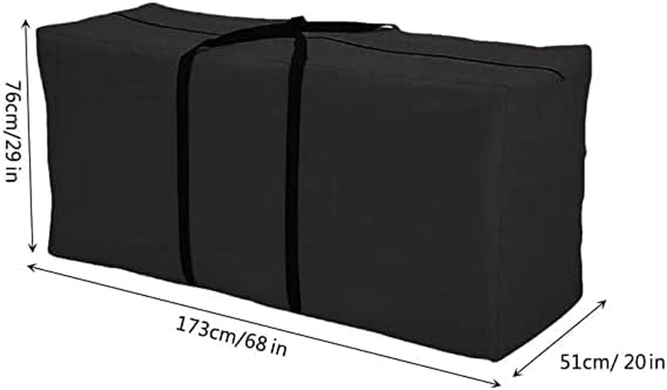 Garden Furniture Cushion Storage Bag, Outdoor Furniture Storage Bag Heavy Duty Rip Proof 210D Oxford Fabric Waterproof Storage Bag for Christmas Tree Blankets, Cushions, Tents, Patio