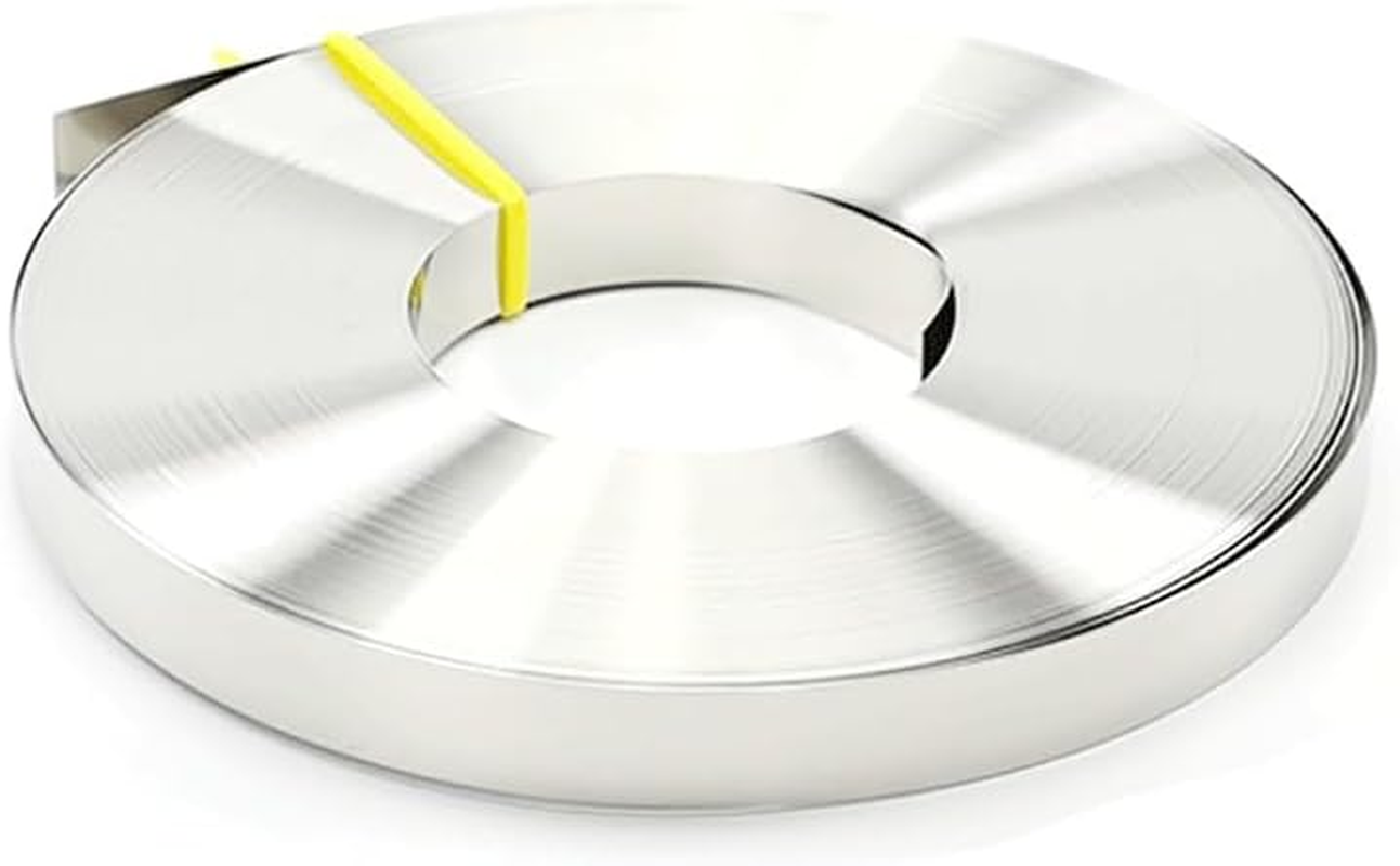 Metal Foil Sheets, 5M 301 Stainless Steel Thin Plate Narrow Foil Strip Roll, for Hardware Manufacturing Metal Sheet Plates Tool Parts(Thickness 0.1Mm,Width 5Mm) image number 3
