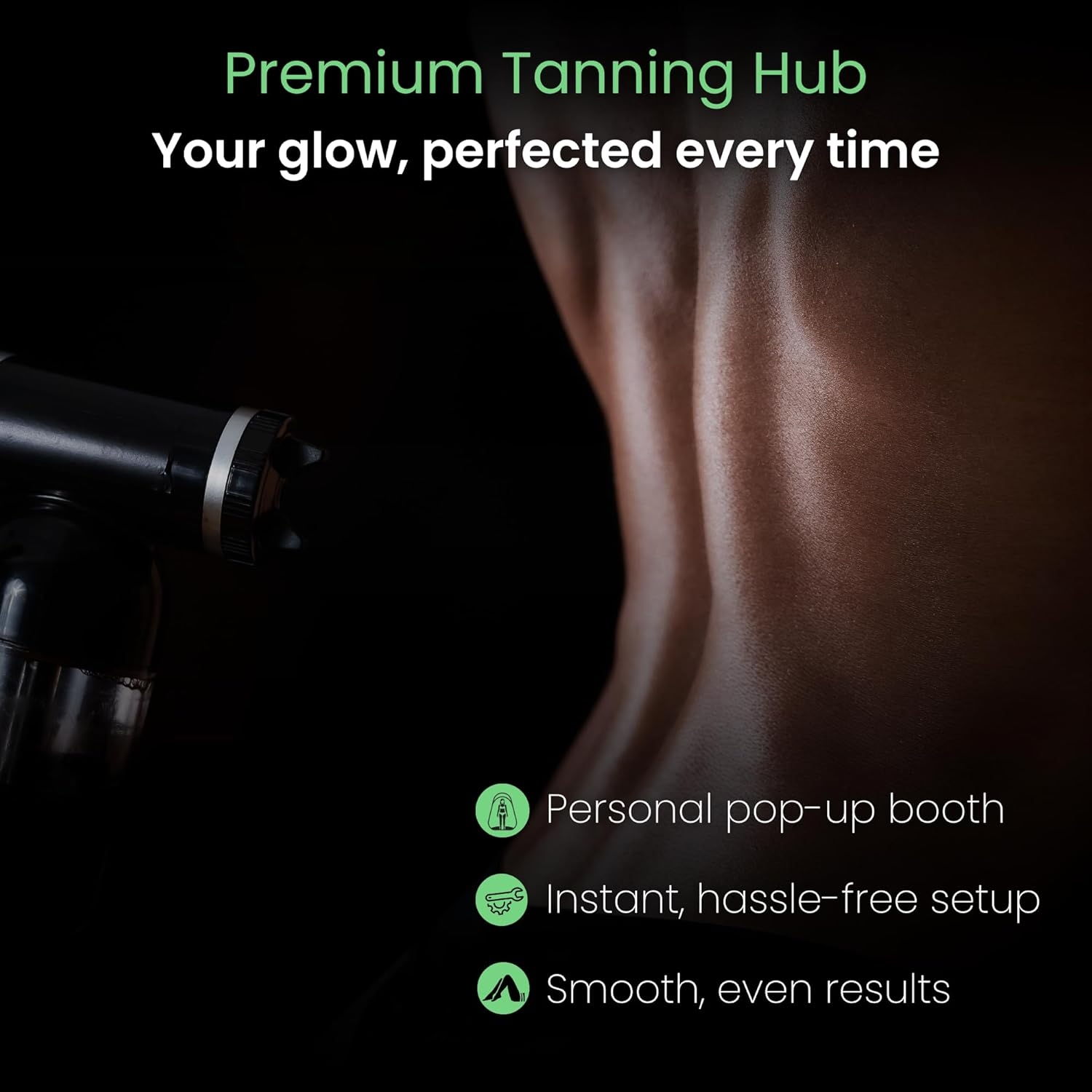 Kobbtan Large Deluxe Spray Tan Tent &ndash; Pop up Tent Portable Tanning Booth with Carry Case &ndash; Clear Window for Perfect Spray Tanning &ndash; Extraction Fan Opening &ndash; Easy Clean Spray Tan for Home & Salon image number 5