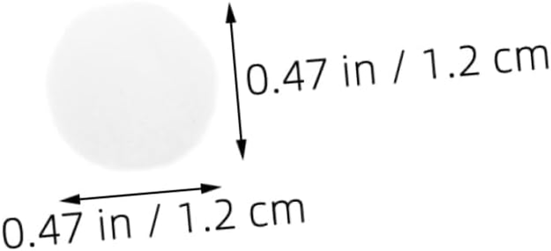 SHINEOFI 200Pcs White Small Polyester Pom Pom Balls 12Mm Soft Elastic for DIY Crafts School Projects Christmas Garlands and Decorative Accessories image number 2