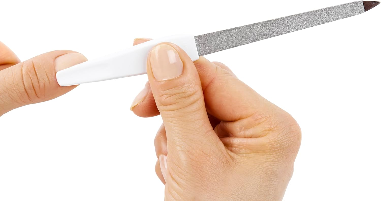 Remos Sapphire Nail File for the Perfect Manicure with Straight File Blade - 10 Cm