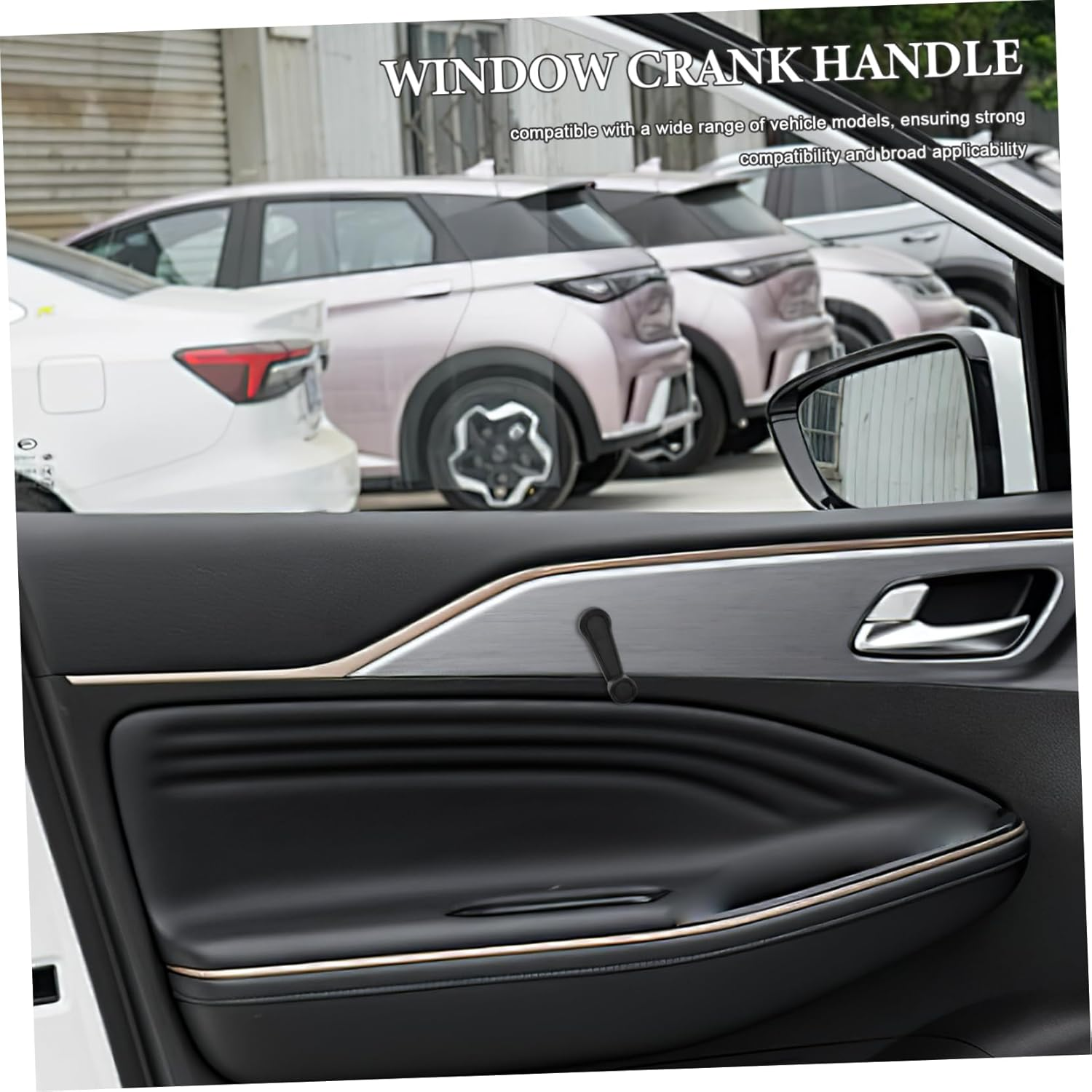 Gatuida 2Pcs Durable Window Crank Handle Replacement for Car Easy Installation Front Window Operator Compatible with Various Vehicle Models