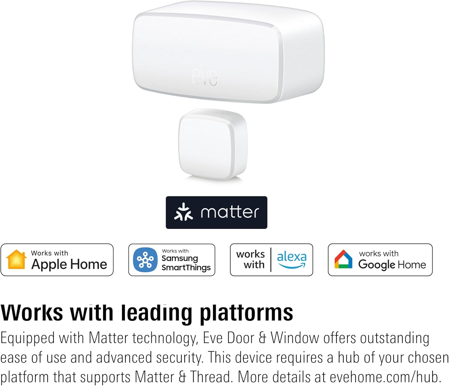 Smart Security Set - Eve Outdoor Cam (Apple Home) & Eve Door & Window (Matter) - Requires Thread Border Router image number 3