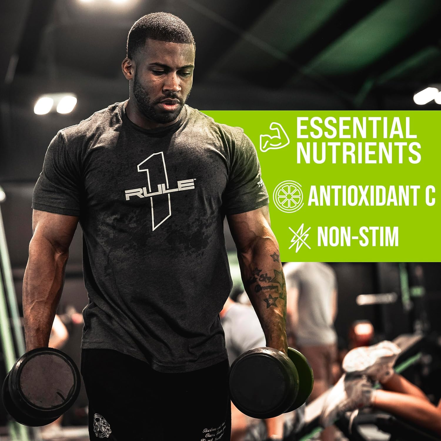 Rule1 R1 Lytes Premium Hydration Support Supplement 240 G, Blue Raspberry (40 Servings) image number 2