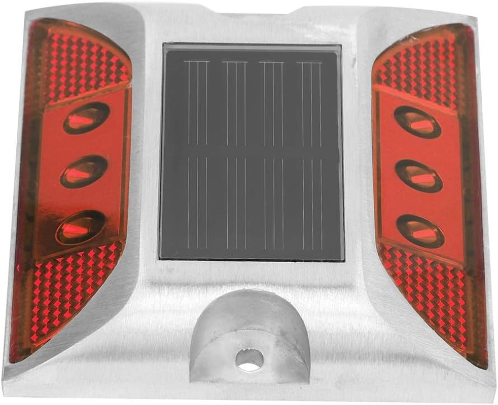 Solar Driveway Lights, Solar Powered Ground Marker Lights, Solar Deck Lights, Waterproof Outdoor Driveway Road Highway Spike Lamp, Outdoor Driveway Road Stud Lamp (Green)