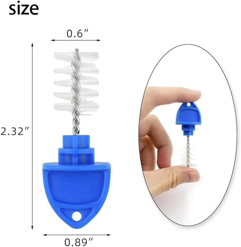 20 PCS Beer Tap Plug Brushes, Blue, Plastic & Stainless Steel, Beer Faucet Cleaner, Restaurant & Home Use image number 4