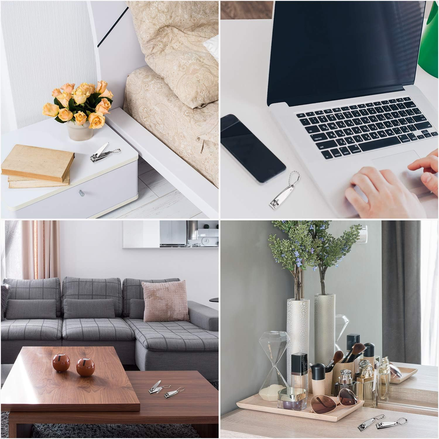 Bememo Stainless Nail Clippers Set Fingernail Clippers and Toenail Clippers Nail Cutter Tool Set for Kids, Men, Women 12 Pieces Fingernail Clipper Set image number 6