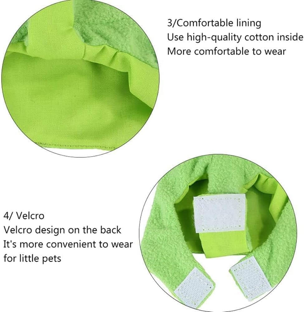 Clothes for Birds,Cute Bear Shape Bird Costume Parrot Cloth - Warm Parrot Cloak, Multi-Purpose Bird Clothes, Parrot Cosplay Prop for Green-Cheeked image number 2