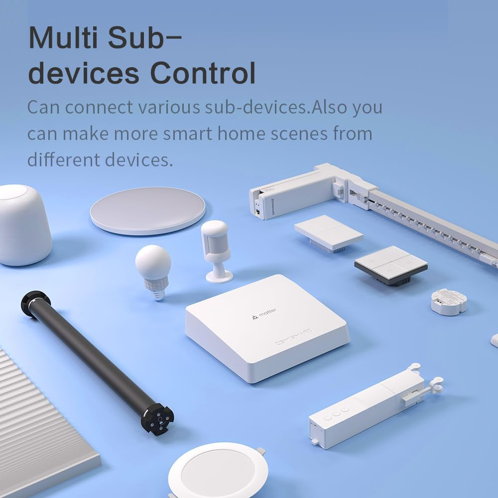Matter Smart Home Hub, Thread & Zigbee 3.0, Works with Google Assistant, Control Your Connected Devices image number 3