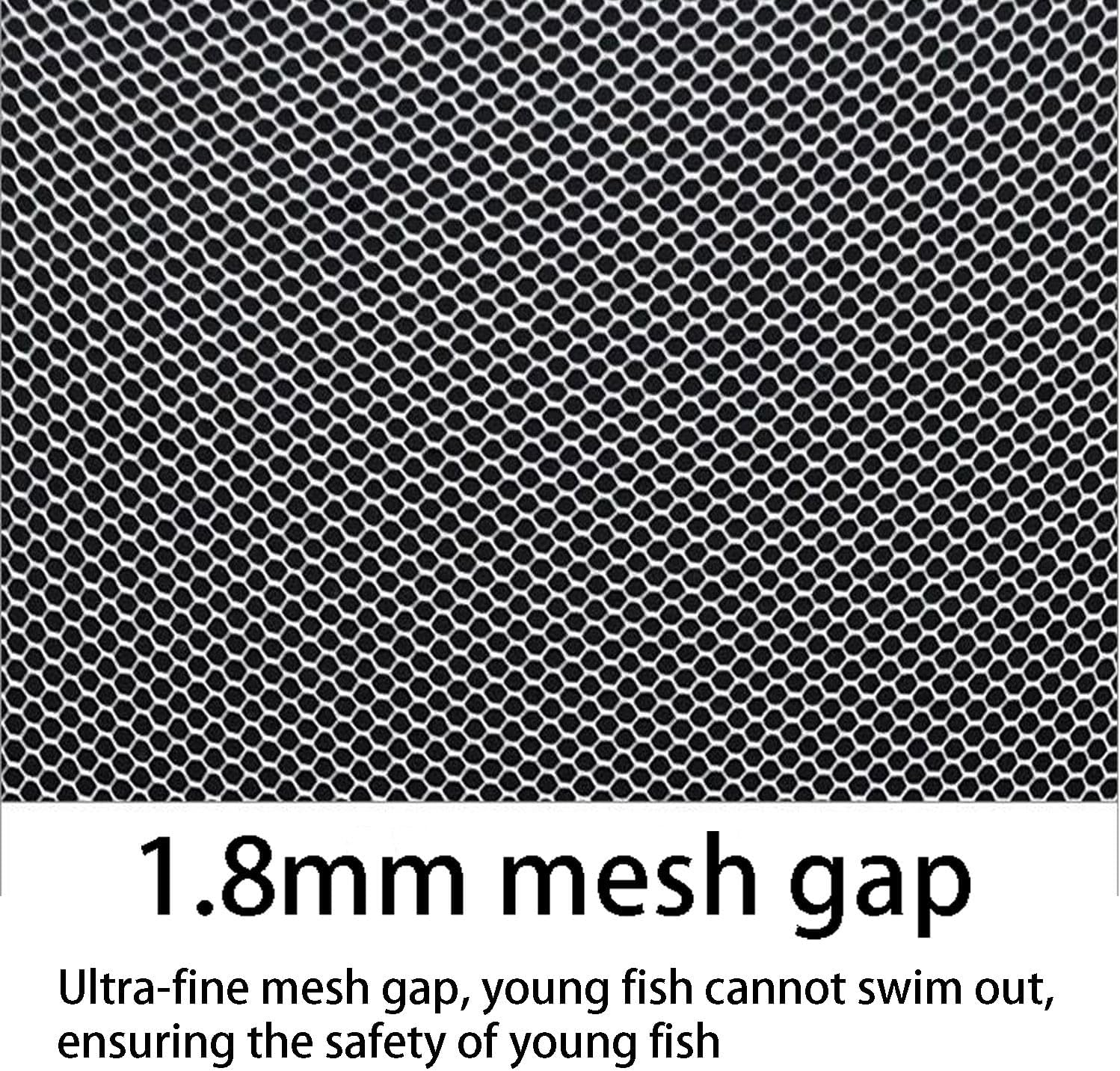 Roczential Fish Breeder Box, Fish Isolation Box Mesh Box, Juvenile Fish Separation Net, Isolating, or Domesticating Fitank Incubator Box, Fish Fry Hatchery with Suction Cups (Large) image number 4