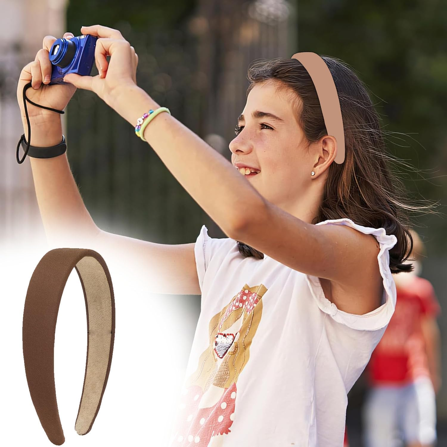 Voarge Set of 7 Women'S Headbands, Various Models, Plastic Headband, Wide Headband, Hair Bands, Hair Accessories, Vintage Hair Band for Women and Girls image number 2