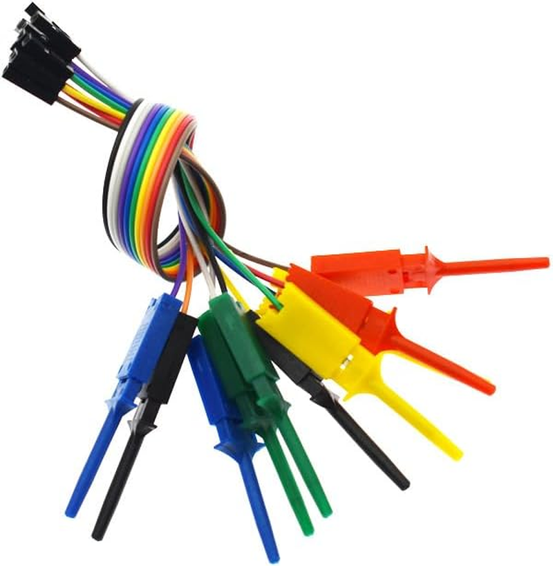 30Pcs Logic Analyzer Test Hook Clip Grabber Jumper Wires Interface Pins SOIC IC Precision Circuit Testing image number 3