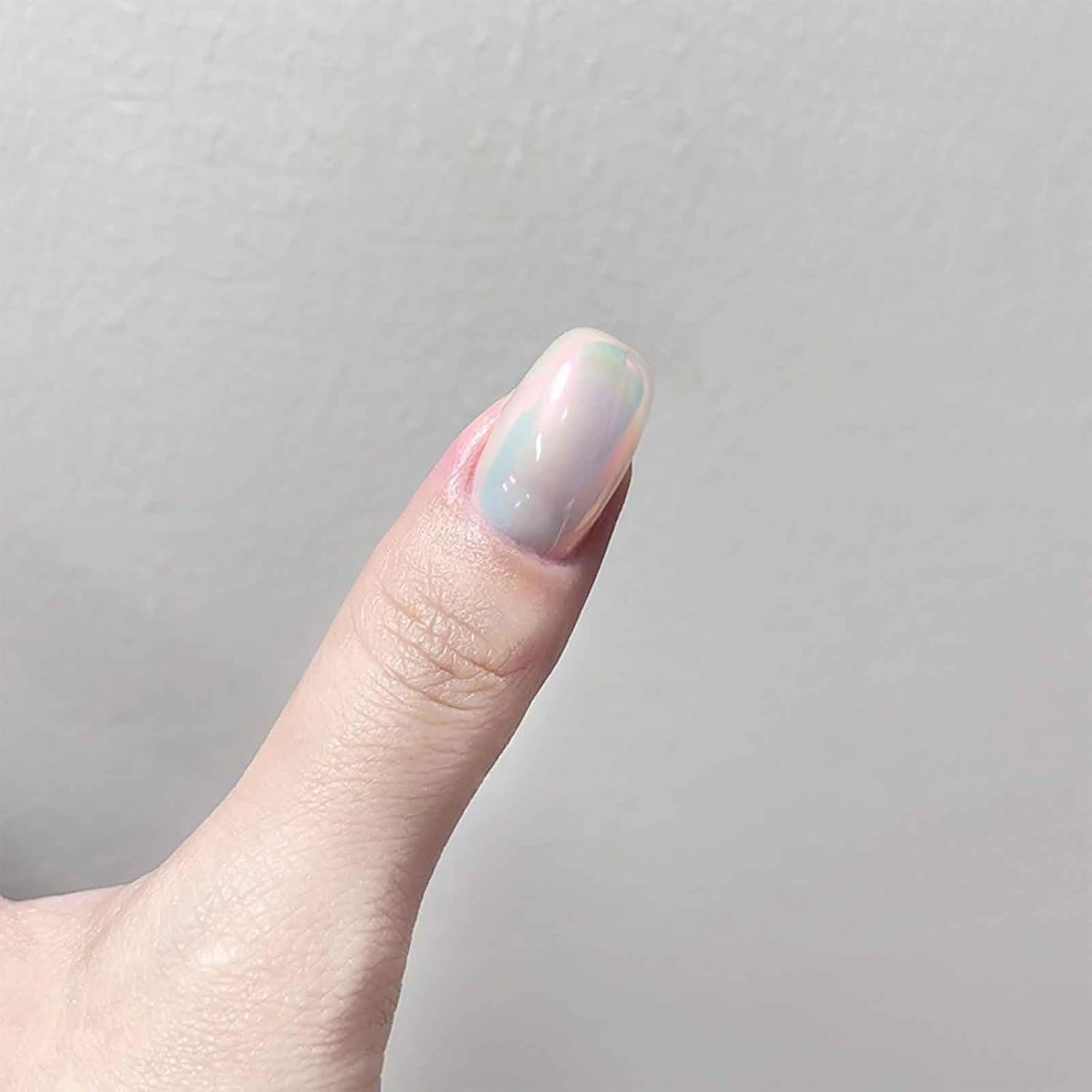 ADHERE Crystal Chrome Nail-Powder - Hyper-Shine Crystal Clear Finish Chrome Powder, Nail Art Dust, Professional Salon-Grade DIY Gel Polish Accessories 0.3G (Crystal Powder)