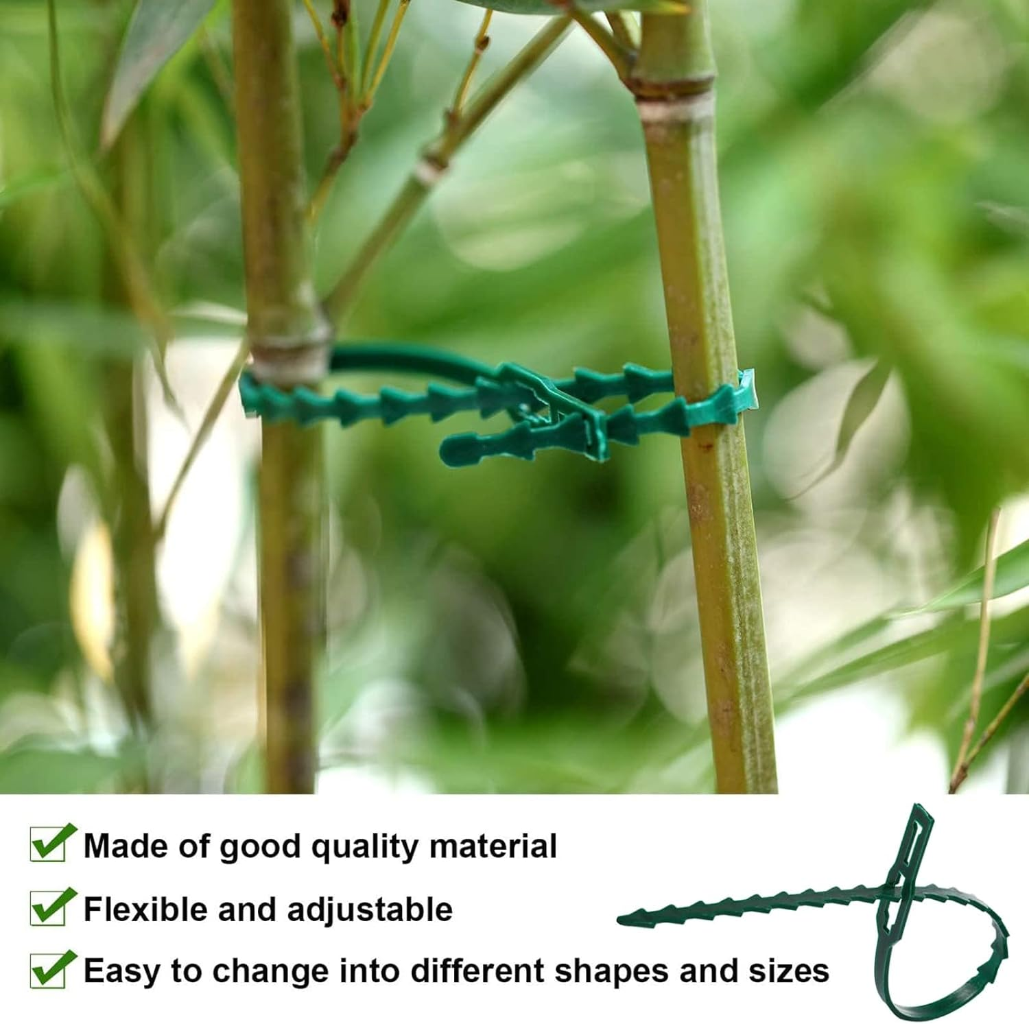 Garden Plant Twist Tie Set, 20M Soft Twist Ties with 100 Extra Plant Ties, Reusable Heavy Duty Soft Plant Metal Wire for Gardening, Inndoor, Outdoor, Plant Support image number 6