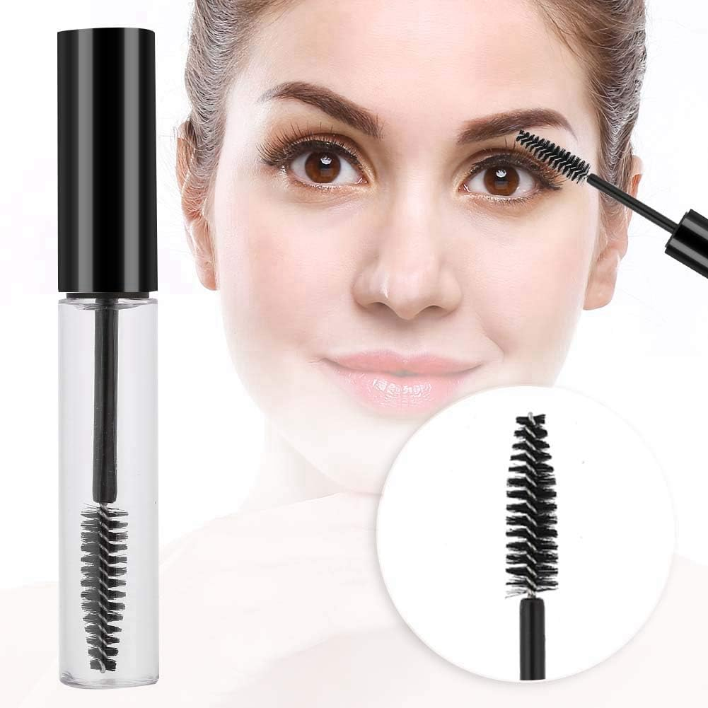 Xiuganpo 10Ml Empty Mascara Tube Durable Eyelash Wand Container for Makeup Artist Eco-Friendly Material (10Ml Black Cap) image number 3