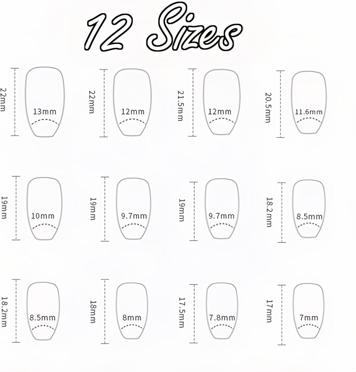 Taoluwin Press on Nails, 24Pcs Long Square False Nails, Reusable Colorful Stick on Nails, Full Cover Nails with Nail Tools, Fake Nails for Women Girls Nail Salon (Z168, Long) image number 2