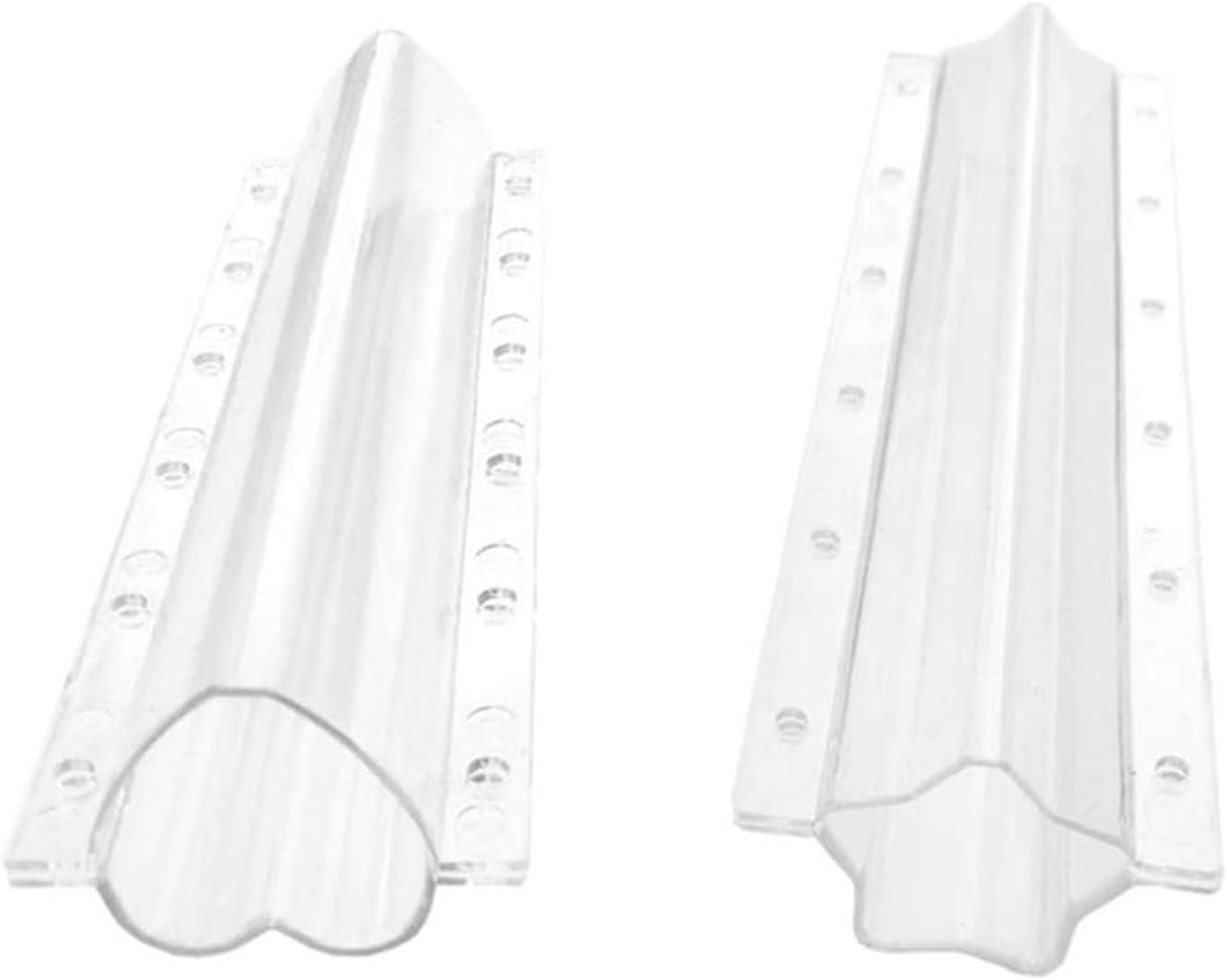 4Pcs Cucumber Styling Growth Mold Plastic Heart Shaped Five-Pointed Star Transparent Garden Fruit Vegetable Growing Molds(Star+Heart) image number 2