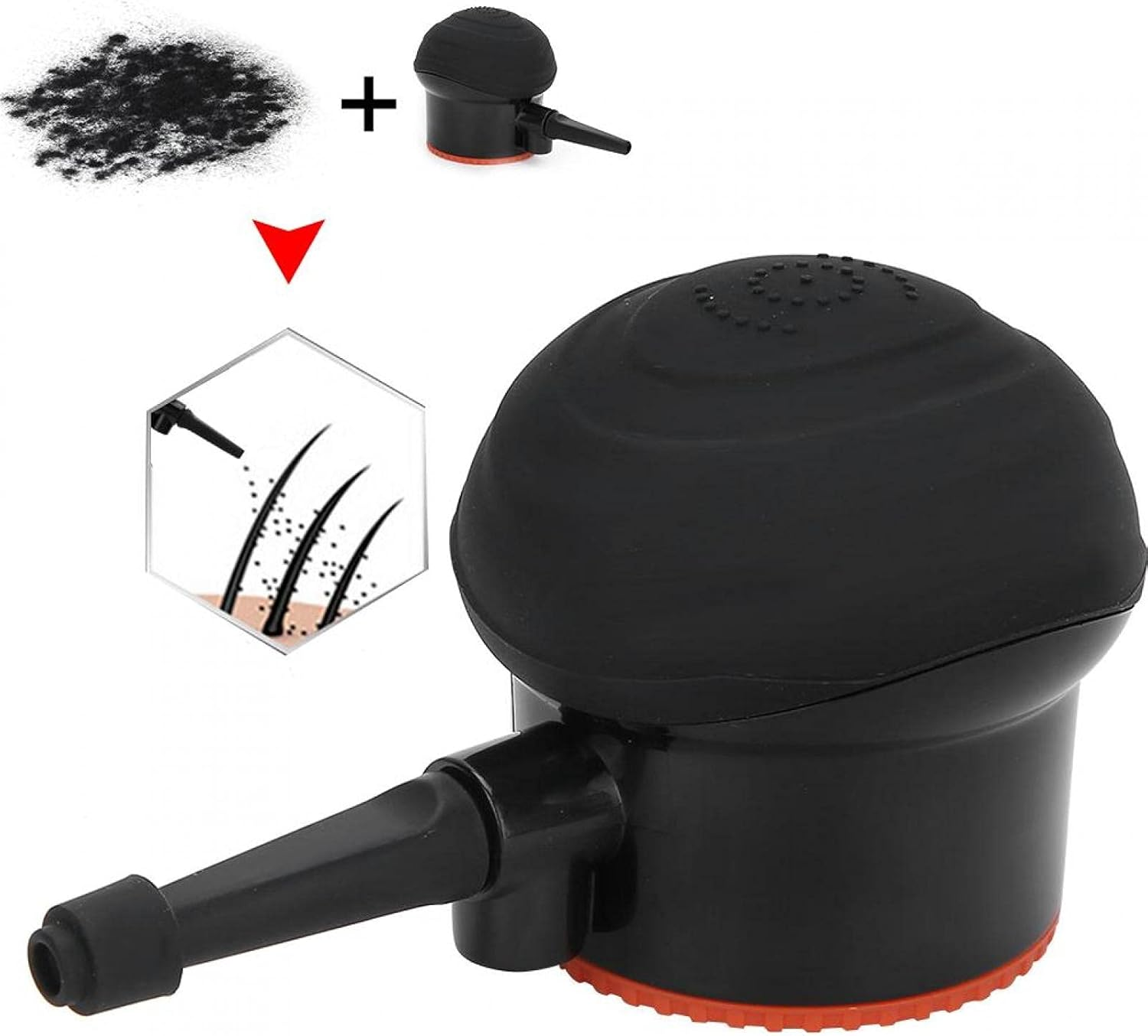 Hair Fiber Applicator, Professional Hair Building Fiber Spray Applicator Hair Powder Application Nozzle Hair Thickening Tools image number 6